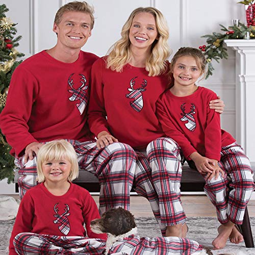 Pijamas Mujer Camisón Pijamas De Navidad A Juego con La Familia Año Nuevo Mamá E Hija Madre Papá Niña Niño Aspecto Familiar Ropa De Navidad Dadxl Rojo
