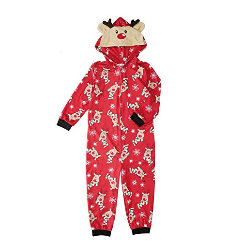 Pijamas Mujer Camisón Traje A Juego De La Familia Navideña Mono Hombres Mujeres Pijamas con Estampado De Navidad Ropa Roja Moda Ropa De Dormir De Navidad Traje Moml Rojo