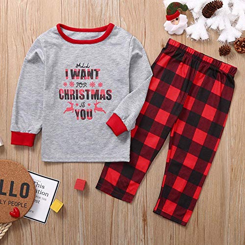 Pijamas Mujer Camisón Xmas Moose Christmas Family Juego De Pijamas A Juego Ropa De Dormir para Niños Adultos Ropa De Dormir Pjs Photgraphy Prop Party Clothing 120 Multi