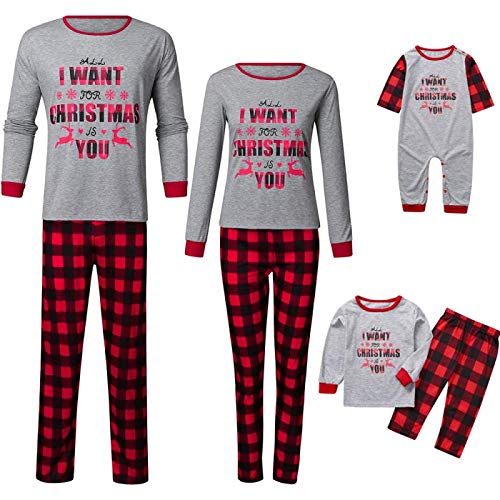 Pijamas Mujer Camisón Xmas Moose Christmas Family Juego De Pijamas A Juego Ropa De Dormir para Niños Adultos Ropa De Dormir Pjs Photgraphy Prop Party Clothing 120 Multi