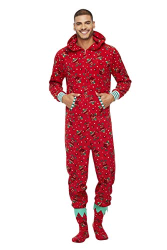 Pijamas Navidad Familiar Algodon Mono Pijamas Parejas e Hijos Trajes Navideños Pelele con Cremallera e Capucha Conjunto Mama Papá y Bebe Ropa de Dormir Invierno Christmas Pajamas SYSDJDS19888BAL