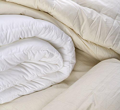 Pikolin Home - Edredón/Relleno nórdico de fibra antiácaros, otoño-invierno, 300gr/m², color blanco, 220x220cm-Cama 135/140 (Todas las medidas)