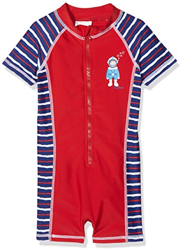 Playshoes UV-Schutz Einteiler Taucher Bañador, Rojo (Rot 8), 74 (Talla del fabricante: 74/80) para Niños