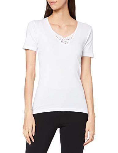 Playtex APP4756, Camisa Deportiva para Mujer, Blanco (Blanco/Branco 000), Medium (Tamaño del fabricante:M)