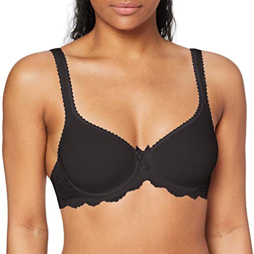 Playtex Flower Elegance Spacer Sujetador con aros, Negro (Negro/Preto), 100 D para Mujer