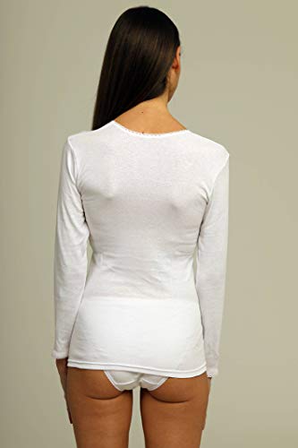PLAYTEX & Princesa P01BT - Camiseta termica Mujer (Blanco, XL)