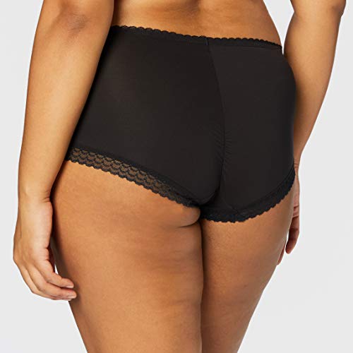 Playtex Shorty Invisible Elegance Bañador, Negro (Noir 09O), 40 para Mujer
