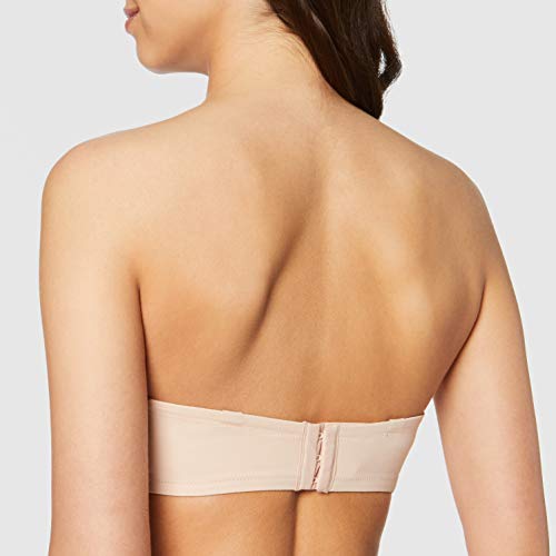 Playtex Soutien-Gorge Avec Armatures Flower Elegance Strapless Sujetador sin Tirantes, Beige (Beige 007), 95E para Mujer