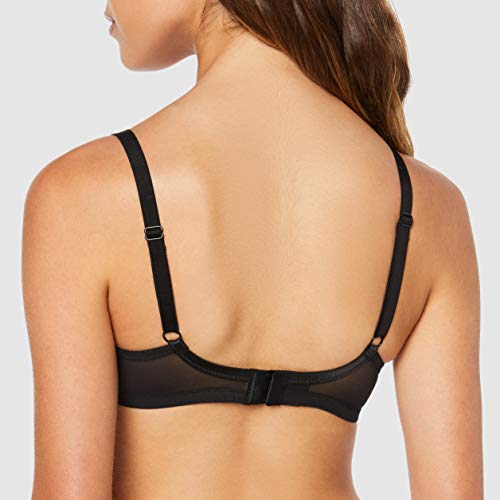 Playtex Soutien-Gorge Emboitant Avec Armatures Essential Elegance Sujetador con Aros, Negro (Noir 001), 95D para Mujer
