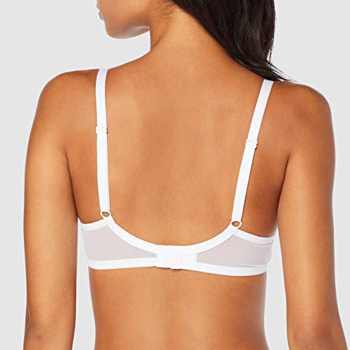 Playtex Soutien-Gorge Emboitant Sans Armature Essential Elegance Sujetador sin Aros, Blanco (Blanc 000), 95C para Mujer
