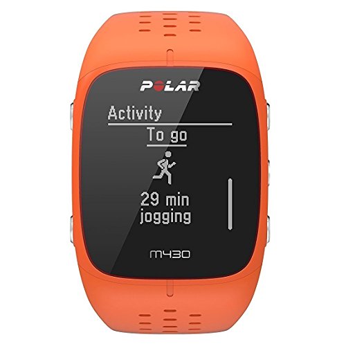 Polar M430 Reloj de Running con GPS y Frecuencia cardíaca en la muñeca - Multideporte - Actividad 24/7 - Naranja, M/L