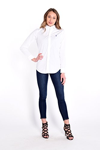 Polo Ralph Lauren V33Ig270Bg207, Blusa Para Mujer, Blanco (White B1426), Small (Talla fabricante: 4)