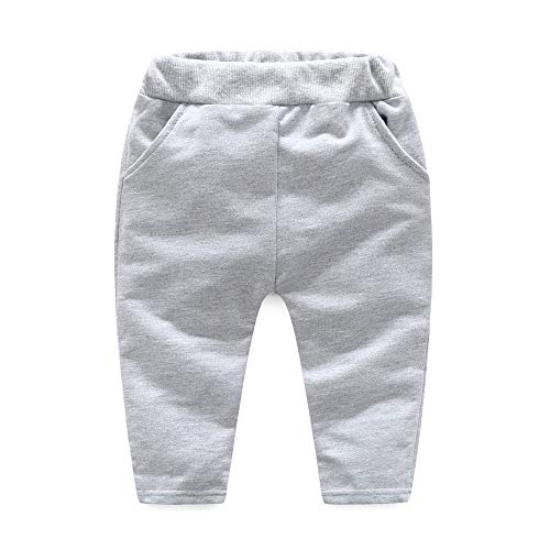 POLP Niño 2019 Conjunto Invierno Primavera Camiseta Manga Larga Hombres Recién Nacido Bebé Niño Niña Tops Camisas y Pantalones Conjuntos de Ropa Trajes Deporte Ropa Blusa (4gris, 12 Meses)