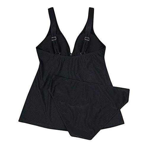 POLP Tankinis Mujer Traje de baño Dos Piezas Playa Verano 2019 Bañadores de Mujer Natacion Tallas Grandes Espalda Abierta Bañador Trajes Escotes sexys Negro S-XXXL