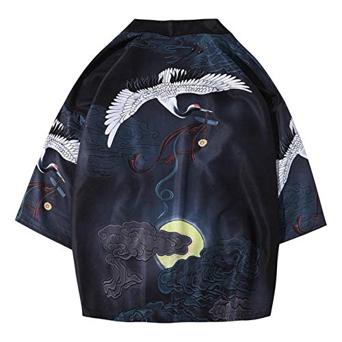 Popular De Siete Manga Kimono De Hadas Vestido Japonés De La Grúa Hanfu Zzib (Color : Full Body Crane, Size : L)