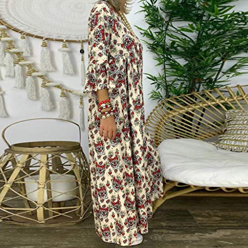 Posional Blusa con Estampado de Mujer Imprimir Camiseta Mujer Arriba Cuello en v Mangas Larga Chaleco Mujer Vestir clásico