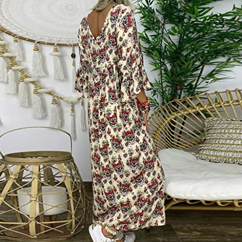 Posional Blusa con Estampado de Mujer Imprimir Camiseta Mujer Arriba Cuello en v Mangas Larga Chaleco Mujer Vestir clásico