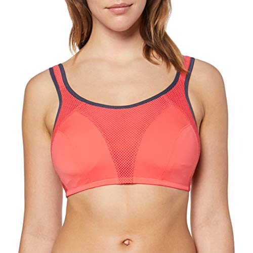 Pour Moi? Energy Non Wired Full Cup Sports Bra Sujetador Deportivo, Rosa (Coral Coral), 85H (Talla del Fabricante: 32H) para Mujer