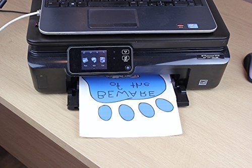 PPD A4 x 20 Hojas de Papel de Transferencia Térmica Para Camisetas, Mascarillas y Tejidos Blancos o Claros - Para Impresora de Inyección de Tinta Inkjet - PPD-1-20