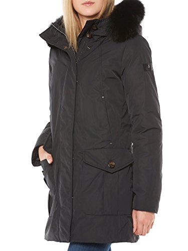 <p>Peuterey - Anorak de plumas con cuello de piel de zorro, de mujer, modelo Xomo GB Fur, color arena/azul, de corte normal</p> negro 42