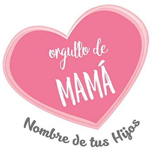 PROMO SHOP Camiseta Mujer con Diseño Especial Orgullo de Mama · Camiseta Personalizada (con Texto) · Ideal para Regalar el día de la Madre · Manga Corta/Talla S · 100% Algodón