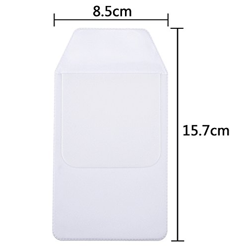 Protector de Bolsillo de Bolígrafos para Escuela Hospital Oficina, Blanco, 8 Piezas