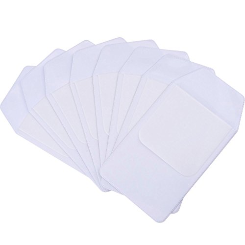 Protector de Bolsillo de Bolígrafos para Escuela Hospital Oficina, Blanco, 8 Piezas