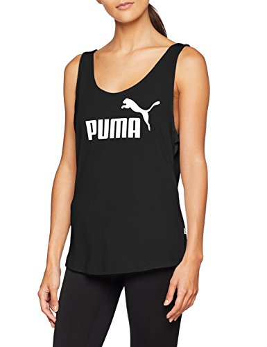 PUMA ESS Logo Camiseta de Tirantes, Mujer, Cotton Black, S