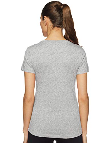 PUMA ESS Logo tee T-Shirt, Mujer, Light Gray Heather, S