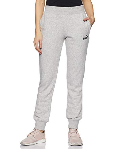 PUMA ESS Sweat Pants TR cl Pants, Mujer, Light Gray Heather, XL
