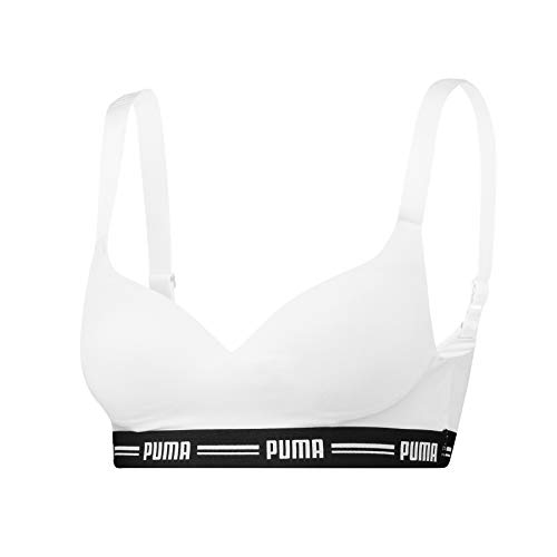 PUMA Iconic Padded Women's Top (1 Pack) Sujetador con Relleno, Blanco, M para Mujer