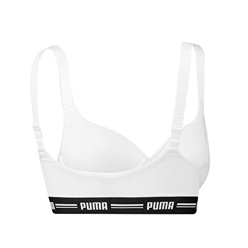 PUMA Iconic Padded Women's Top (1 Pack) Sujetador con Relleno, Blanco, M para Mujer