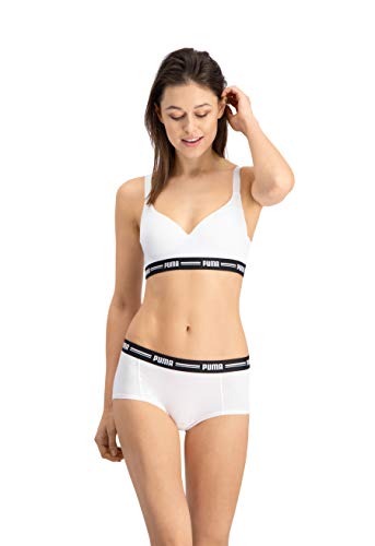 PUMA Iconic Padded Women's Top (1 Pack) Sujetador con Relleno, Blanco, M para Mujer