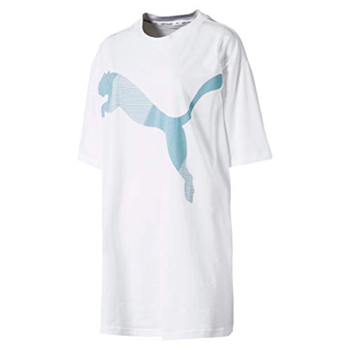 PUMA Modern Sport Fashion tee Camiseta, Mujer, White, XS