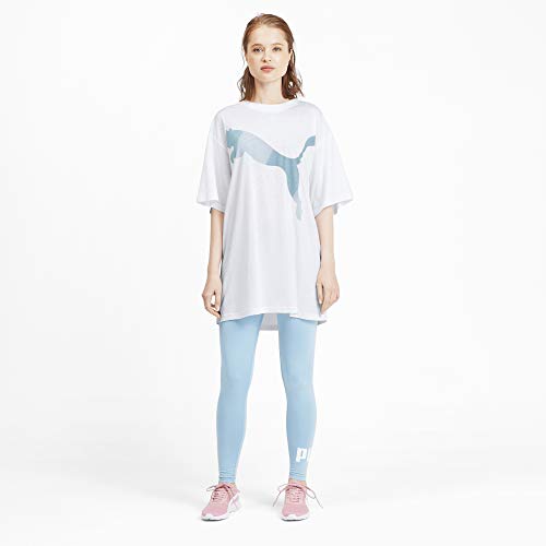 PUMA Modern Sport Fashion tee Camiseta, Mujer, White, XS