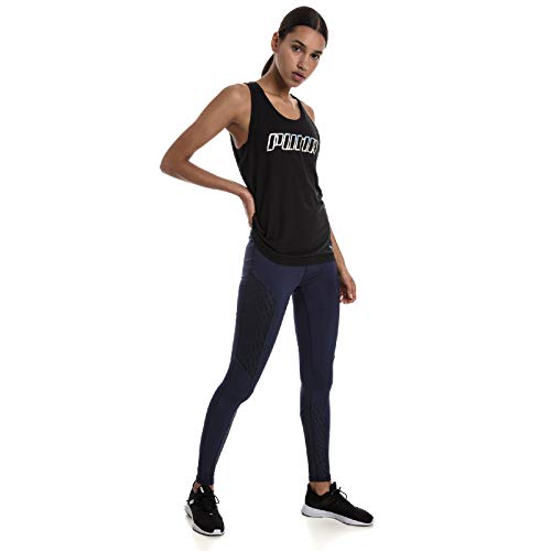 PUMA Own ItTank Camiseta De Tirantes, Mujer, Puma Black-PUMA Wording, S