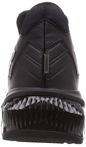 PUMA Provoke XT FM Mono WNS, Zapatillas de Gimnasio Mujer, Negro Black/Metallic Silver, 37.5 EU