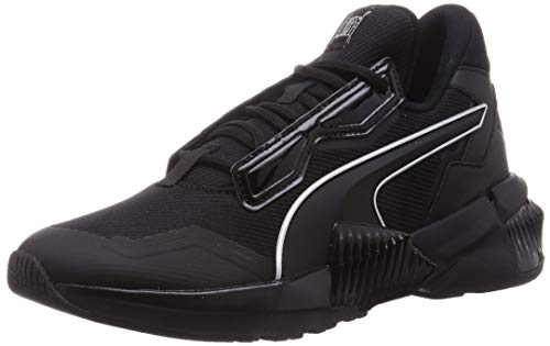 PUMA Provoke XT FM Mono WNS, Zapatillas de Gimnasio Mujer, Negro Black/Metallic Silver, 37.5 EU