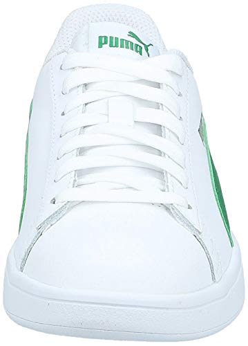 Puma - Smash V2 L, Zapatillas Unisex adulto, Blanco (Puma White-Amazon Green 03), 36 EU