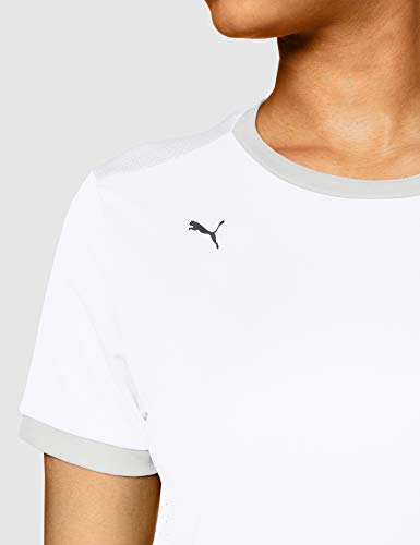 PUMA Teamgoal 23 Jersey W Camiseta, Mujer, Puma White-Gray Violet, L