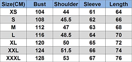 QitunC Hombre Chaqueta Bomber Plus Size Collar De Pie Cremallera Cazadora Abrigo Azul Oscuro XXXL