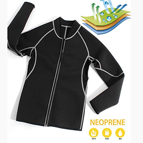 QQQQQQ Traje Sauna De Mujer Neopreno Completo Abrigo, Fajas Deportivas Mujer para Adelgazar,Sweat Sauna Suit para Sudor