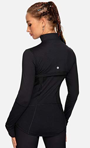 QUEENIEKE Chaqueta Deportiva para Mujeres Sensación de Algodón Suave Color Negro Tamaño XS