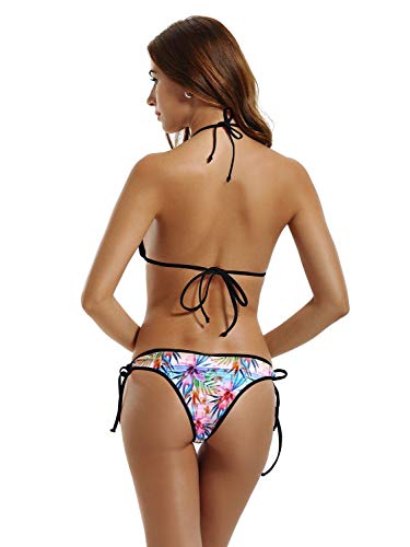 QUEMIN Bandera de Tenerife Sexy Bikini de Boxeo Mujeres Halterneck Top y Set Trajes de baño Playa Natación