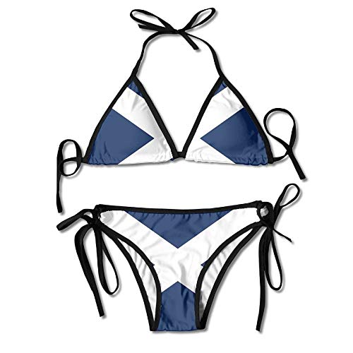 QUEMIN Bandera de Tenerife Sexy Bikini de Boxeo Mujeres Halterneck Top y Set Trajes de baño Playa Natación