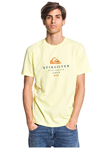 Quiksilver First Fire tee M Camiseta, Hombre, Amarillo (Charlock)