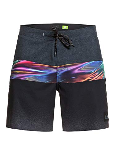 Quiksilver Highline Hold Down 18" - Boardshorts para Hombre Boardshort, Hombre, Black, 32