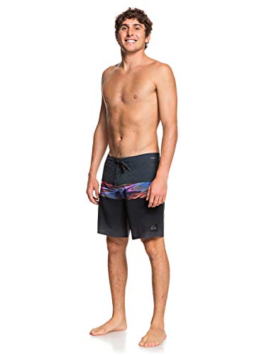 Quiksilver Highline Hold Down 18" - Boardshorts para Hombre Boardshort, Hombre, Black, 32