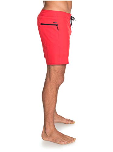 Quiksilver Highline Kaimana 16 Sr Pantalones Cortos, Hombre, Rosa (High Risk Red), 32