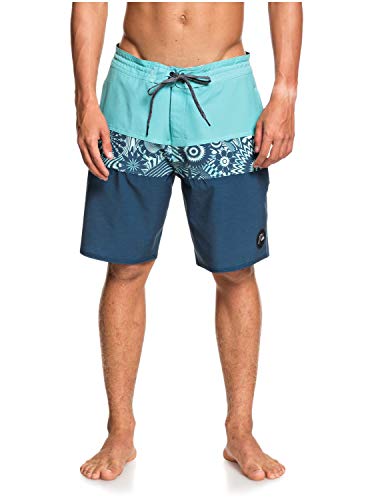 Quiksilver Microdose 19" - Short-Bañador para Hombre Boardshort, Hombre, Majolica Blue, 38